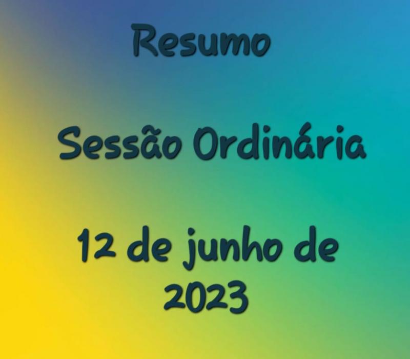 SESSÃO ORDINÁRIA